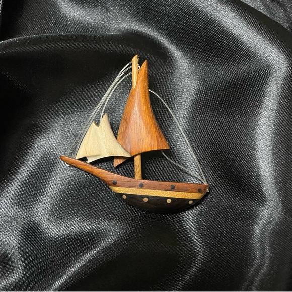 New! ☆ Balinese Handmade Sailship Pin For Bags, Clothes, Etc.! - Picture 3 of 10
